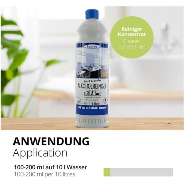 frisch und sauber Alkohol- und Glanzreiniger 1 Liter