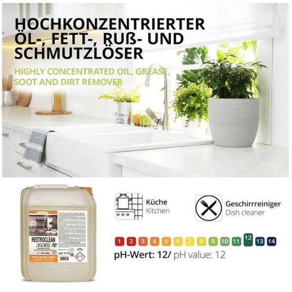 Fettlöser Grillreiniger Restroclean 242 10 Liter