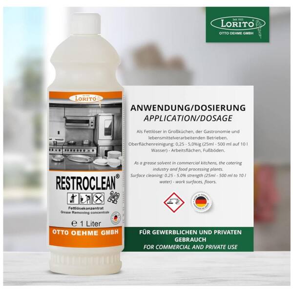 Fettlöser Grillreiniger Restroclean 242 1 Liter