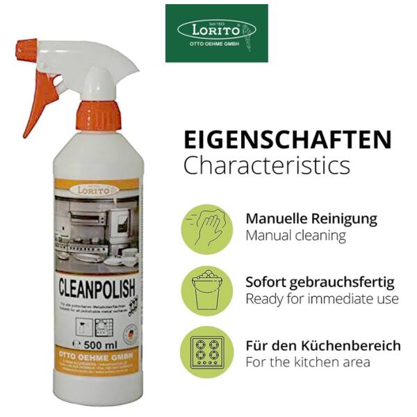 Clean Polish Cleanpolish 333 Edelstahlpflege 0,5 Liter