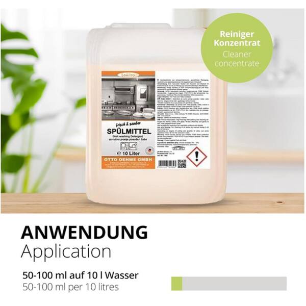frisch und sauber Handspülmittel 10 Liter