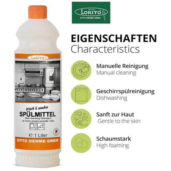 frisch und sauber Handspülmittel 1 Liter