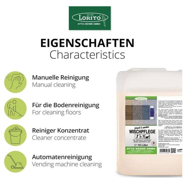 frisch und sauber Wischpflege Unterhaltsreiniger 10 Liter