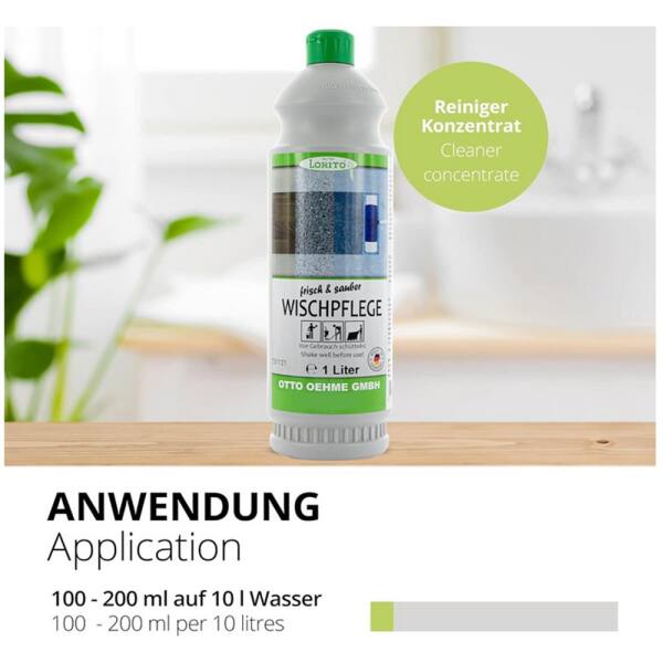 frisch und sauber WischpflegeUnterhaltsreiniger 1 Liter