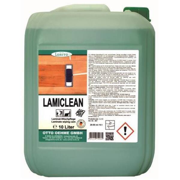Holzwischpflege Laminatreiniger Lamiclean 467 10 Liter