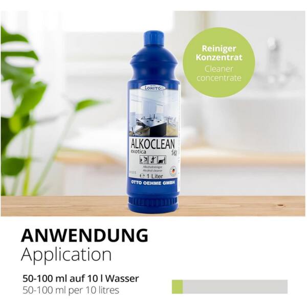 Wischpflege Alkoclean Exotica 143 1 Liter