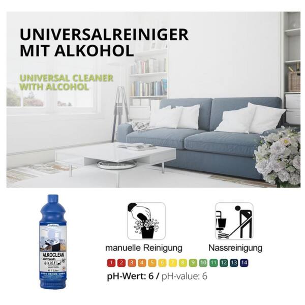 Wischpflege Alkoclean Airfresh 147 1 Liter