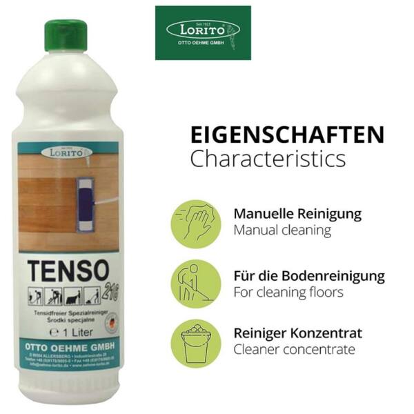 Spezialwischpflege Tenso 216 tensidfrei 1 Liter