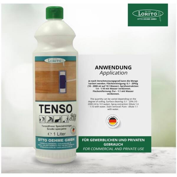 Spezialwischpflege Tenso 216 tensidfrei 1 Liter