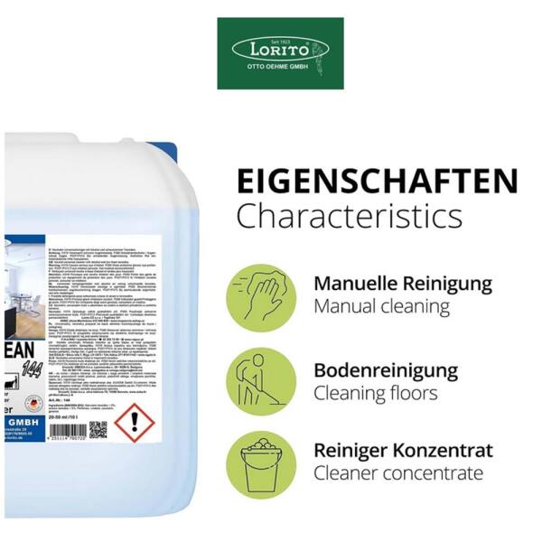 Wischpflege Alkoclean Lavendel 144 10 Liter
