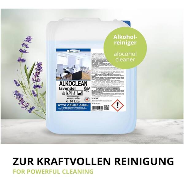 Wischpflege Alkoclean Lavendel 144 10 Liter