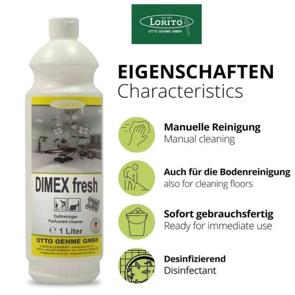 Lorito Dimex fresh 3305 1L Duftreiniger Bodenreiniger Hygienereiniger