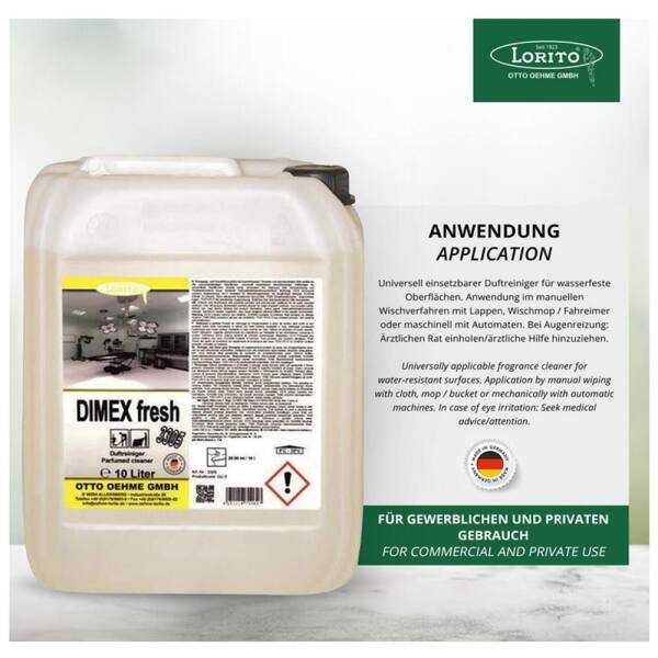 Lorito Dimex fresh 3305 10L Duftreiniger Bodenreiniger Hygienereiniger