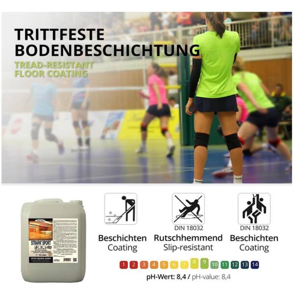 Bodenbeschichtung Matt Strapa Sport 463 10 Liter