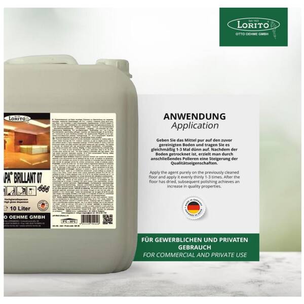 Bodenbeschichtung Hochglanz Strapa Brilliant 07 10 Liter