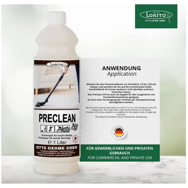 Fleckenentferner Preclean 218 1 Liter