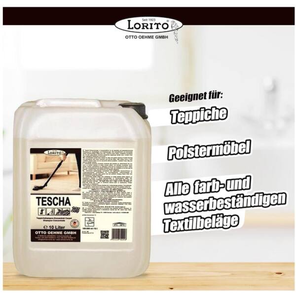 LoritoTeppichshampoo Fleckentferner Tescha 255 10 Liter