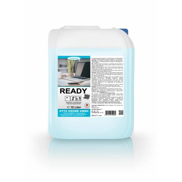 Lorito Ready 360 Duftreiniger 10 Liter Sprühflasche Schreibtischreiniger