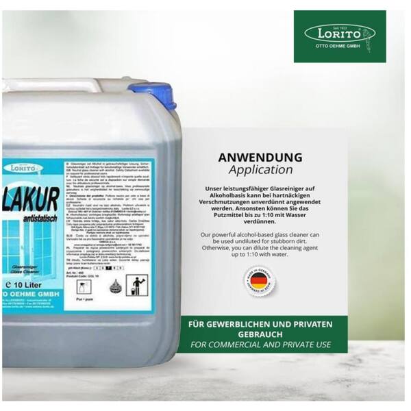 Lorito Glakur 460 Fenster- & Glasreiniger Eco fresh  Ecolabel 10 Liter