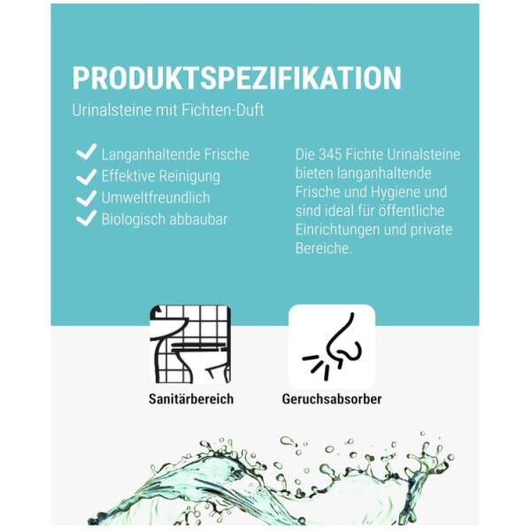 Urinalsteine Beckensteine 345 Fichte