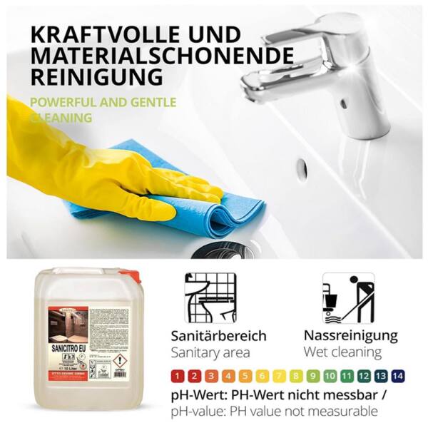 Sanitärreiniger Sanicitro 521 EU-Ecolabel (Blume) 10 Liter