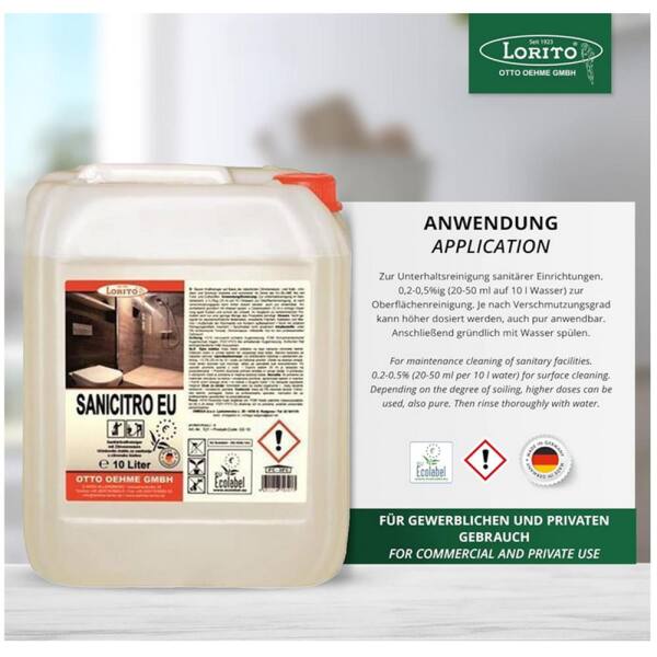 Sanitärreiniger Sanicitro 521 EU-Ecolabel (Blume) 10 Liter