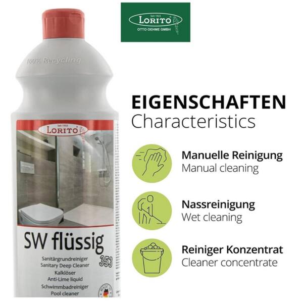Sanitärgrundreiniger SW flüssig 353 1 Liter