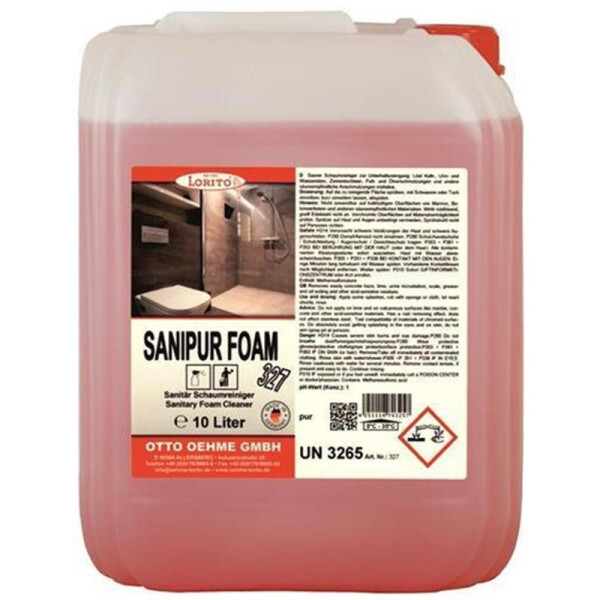 Sanitärreiniger Sanipur Foam 327 10 Liter