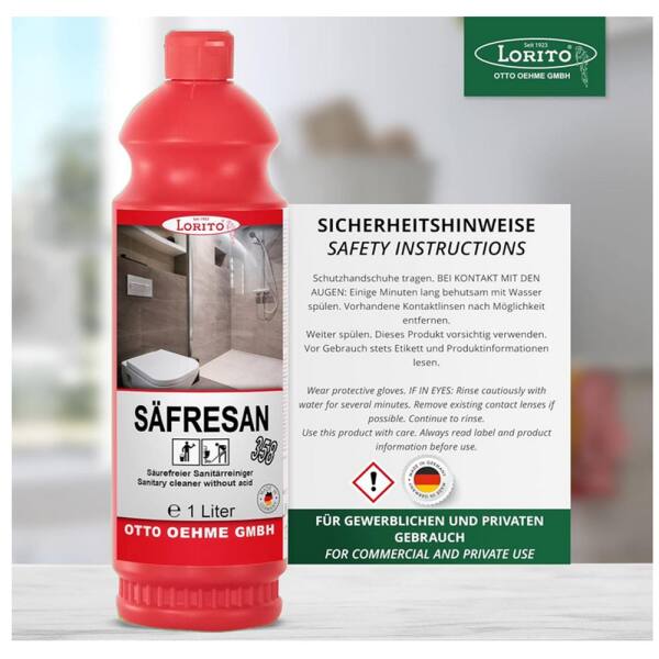 Lorito Sanitärreiniger Säfresan 358 1 Liter säurefrei