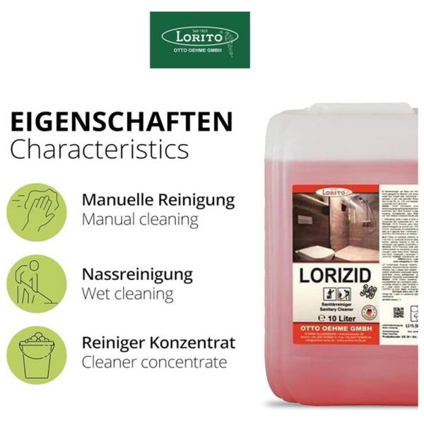 Sanitärreiniger Lorizid 348 10 Liter