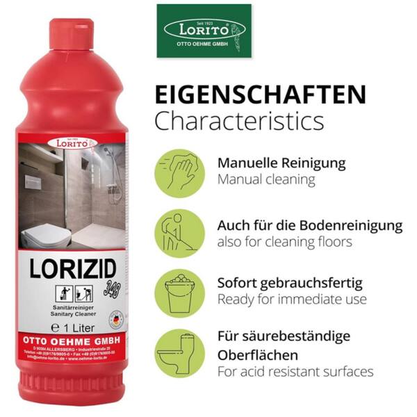 Sanitärreiniger Lorizid 348 1 Liter