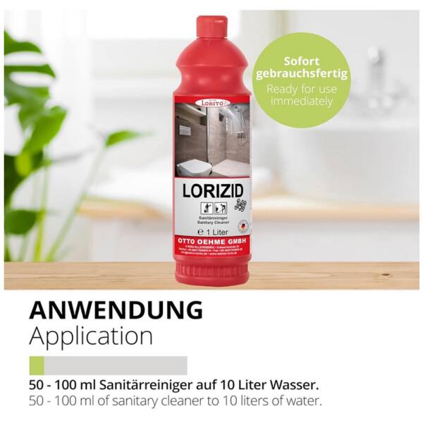 Sanitärreiniger Lorizid 348 1 Liter