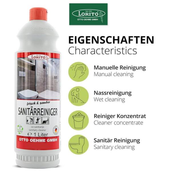 frisch und sauber Sanitärreiniger 1 Liter