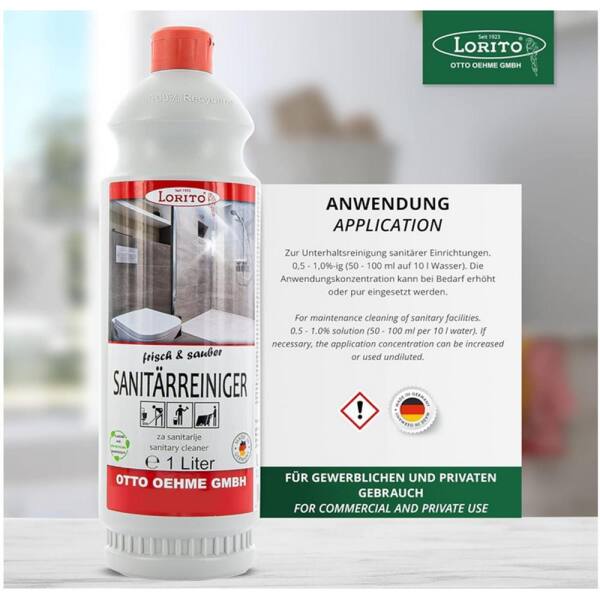 frisch und sauber Sanitärreiniger 1 Liter