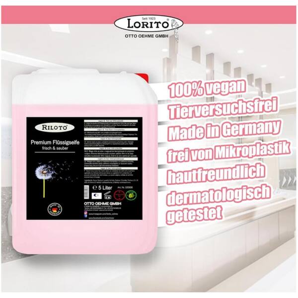 frisch und sauber  Handseife Seifencreme 5 Liter