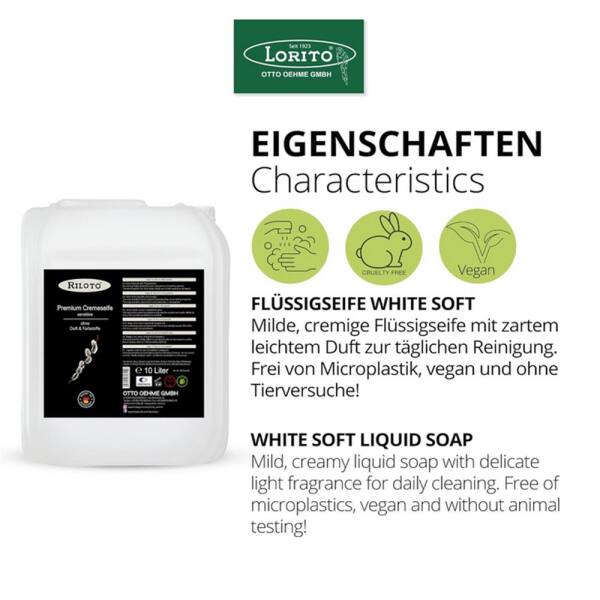 Riloto Premium Cremeseife Sensitive 10 Liter