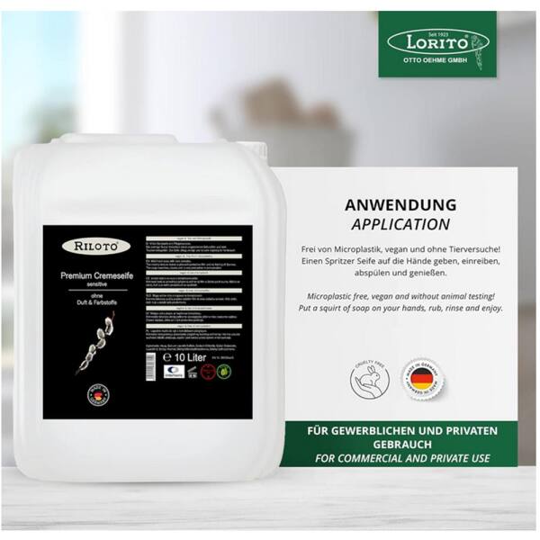 Riloto Premium Cremeseife Sensitive 10 Liter