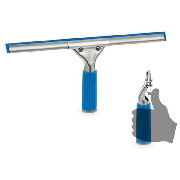 Profi Fensterwischer  Fensterabzieher, Blau, V-System 35 cm