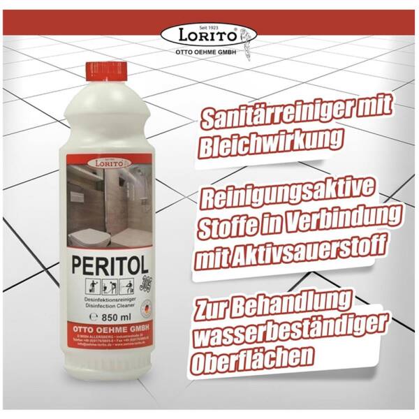 Peritol Blutentferner Fugenreiniger Bleichwirkung 305 850ml
