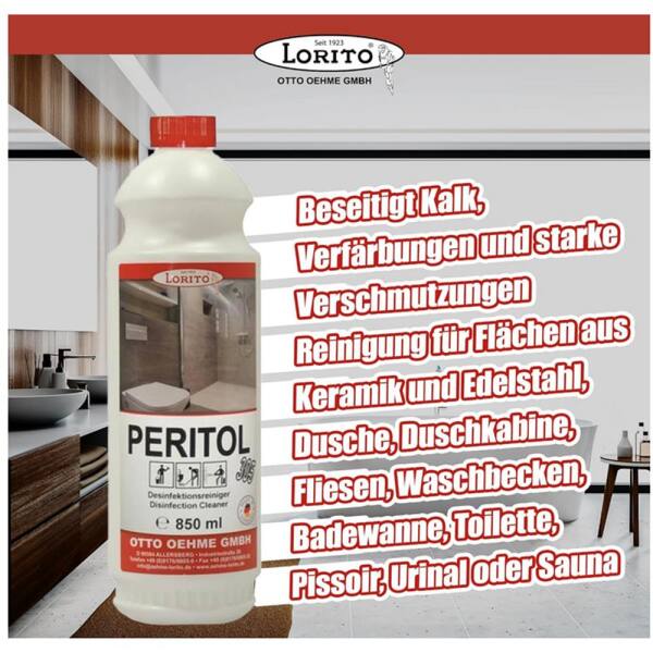 Peritol Blutentferner Fugenreiniger Bleichwirkung 305 850ml