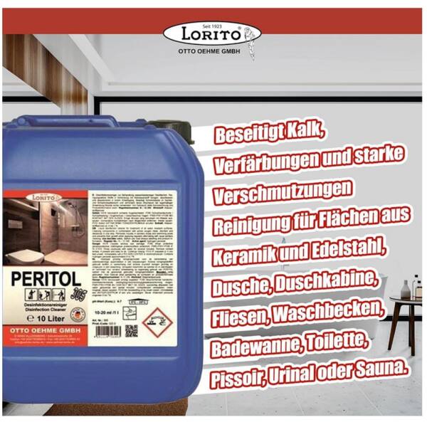 Peritol Blutentferner Fugenreiniger Bleichwirkung 305 10 Liter