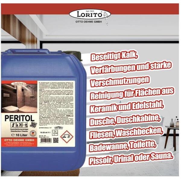 Peritol Blutentferner Fugenreiniger Bleichwirkung 305 10 Liter