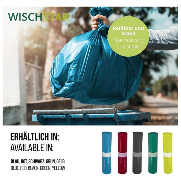 Müllsack Müllbeutel BRILLANT A, 120 l,  blau
