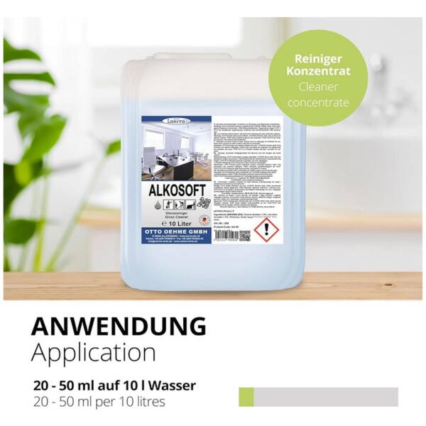 Wischpflege Bodenreiniger Unterhaltsreiniger Alkosoft 248 10 Liter