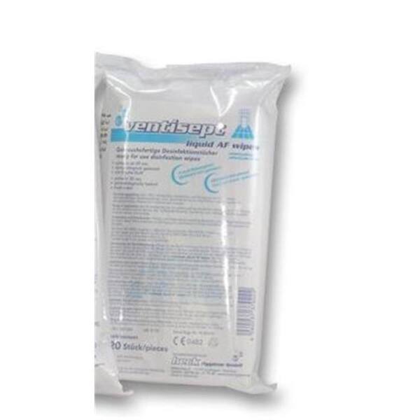 Heck-Hygiene Ventisept Liquid AF Wipes Desinfektionstcher 120er Pack