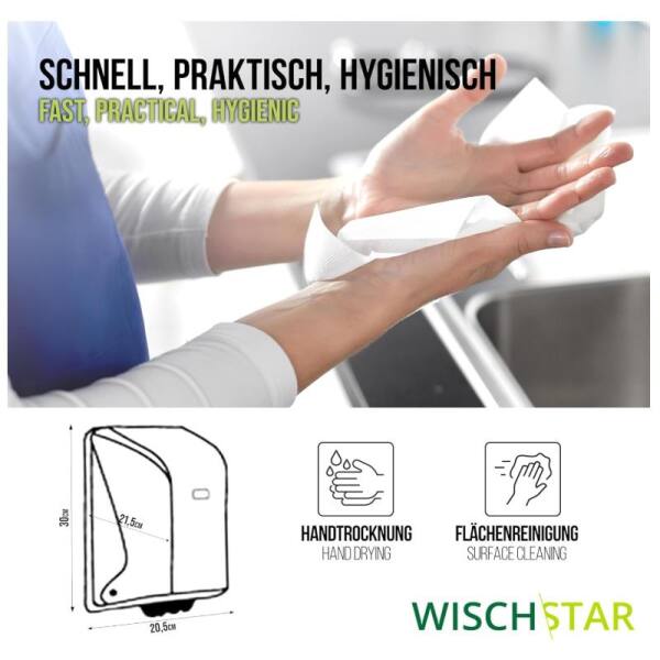 Lorito Handtuchrollenspender Quick weiß mit Innenabwicklung