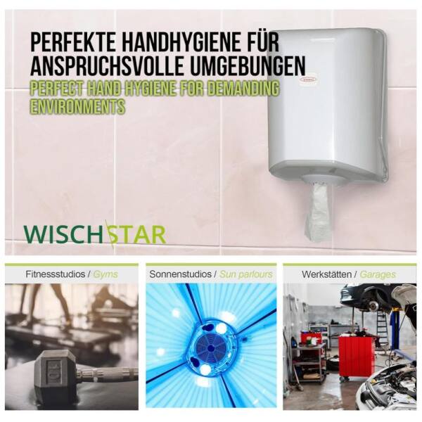 Lorito Handtuchrollenspender Quick weiß mit Innenabwicklung