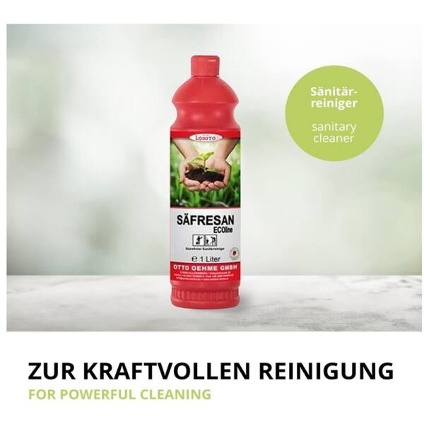 Lorito Säfresan Ecoline alkalischer Sanitärreiniger 1 Liter