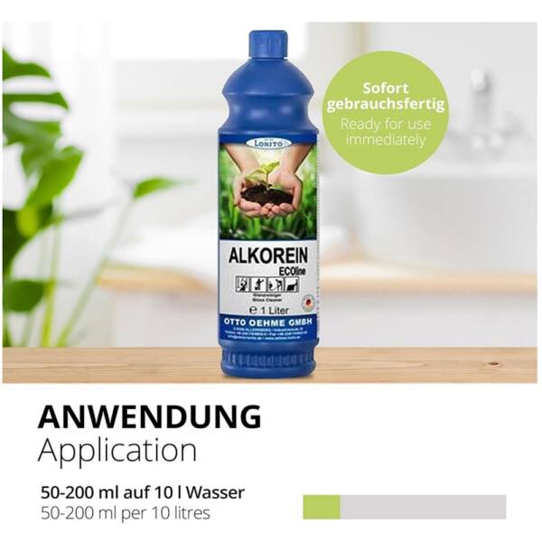 Lorito Alkorein Ecoline kennzeichnungsfreier Alkoholreiniger 1 Liter