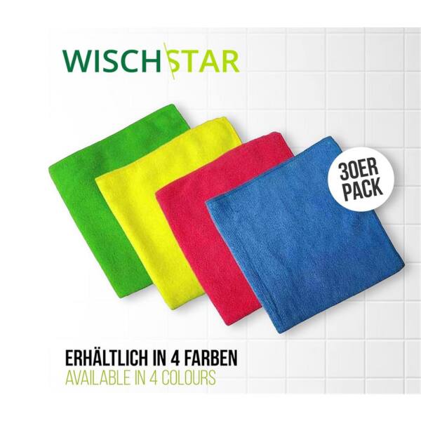 Wisch-Star Microfasertuch Frottee Mikrofasertuch blau